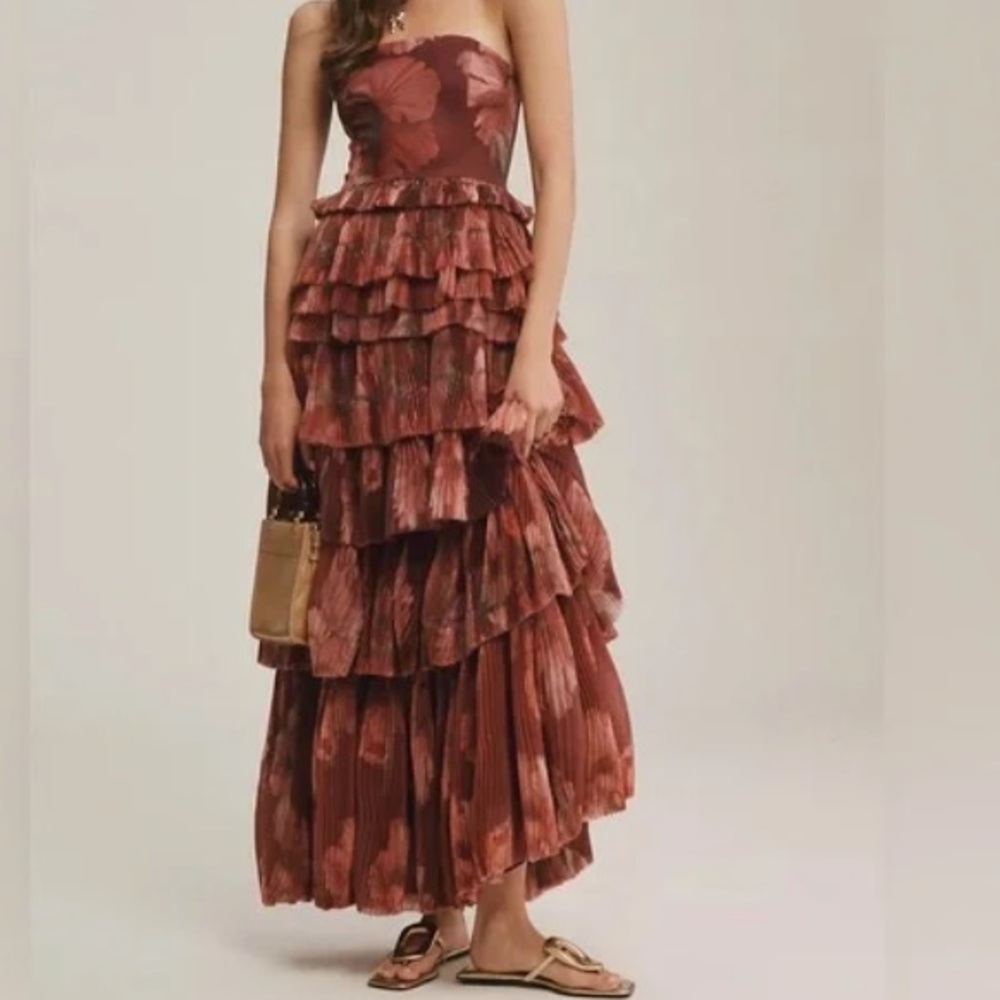 Elegant Floral Tiered Dress